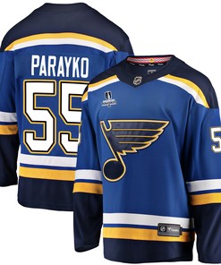 St. Louis Blues Colton Parayko 55 Home 2022 Stanley Cup Playoffs Breakaway Men Jersey - Royal