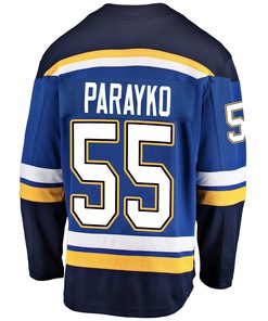 St. Louis Blues Colton Parayko 55 Home 2022 Stanley Cup Playoffs Breakaway Men Jersey - Royal