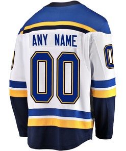 St. Louis Blues Custom Away 2022 Stanley Cup Playoffs New Breakaway Men Jersey - White
