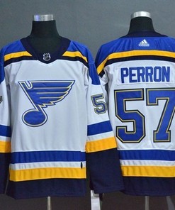 St. Louis Blues David Perron #57 2020 Nhl White Jersey Jersey
