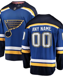 St. Louis Blues Fanatics Branded Home Breakaway Custom Jersey - Blue Custom Jerseys Nhl A5