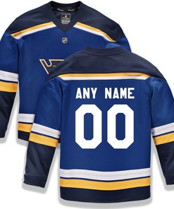 St. Louis Blues Fanatics Branded Home Replica Custom Jersey - Blue Custom Jerseys Nhl