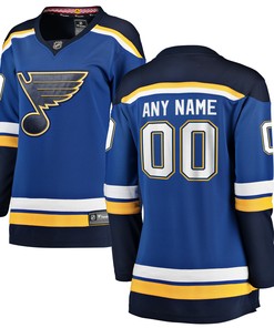 St. Louis Blues Fanatics Branded Womens Home Breakaway Custom Jersey - Blue Custom Jerseys Nhl