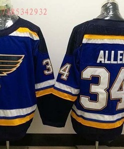 St. Louis Blues Jake Allen #34 2020 Nhl Blue Jersey Jersey
