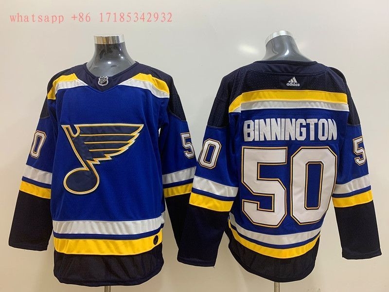 St. Louis Blues Jordan Binnington #50 2020 Nhl Blue Jersey Jersey