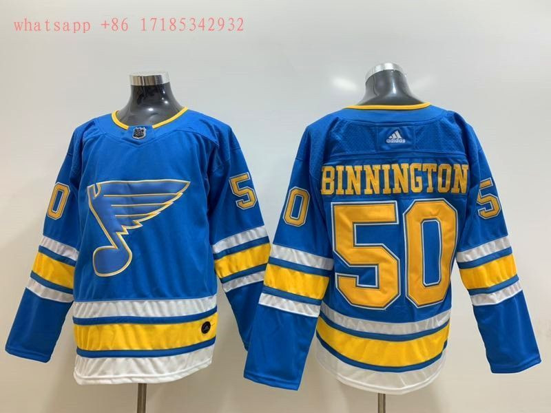 St. Louis Blues Jordan Binnington #50 2020 Nhl Blue Jersey Jersey