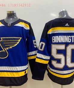 St. Louis Blues Jordan Binnington #50 2020 Nhl Blue Jersey Jersey