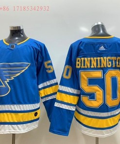 St. Louis Blues Jordan Binnington #50 2020 Nhl Blue Jersey Jersey