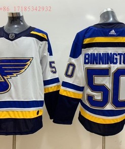 St. Louis Blues Jordan Binnington #50 2020 Nhl White Jersey Jersey