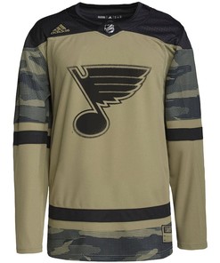 St. Louis Blues Military Appreciation Team Practice Men Jersey - Camo