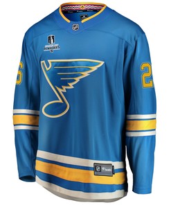 St. Louis Blues Nathan Walker 26 Alternate 2022 Stanley Cup Playoffs Breakaway Men Jersey - Blue