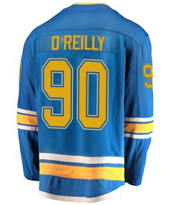 St. Louis Blues Ryan O'Reilly 90 Alternate 2022 Stanley Cup Playoffs Breakaway Men Jersey - Blue