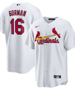 St Louis Cardinals #16 Nolan Gorman Home Replica Jersey - White