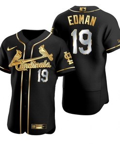 St. Louis Cardinals #19 Tommy Brandedman Mlb Golden Brandedition Black Jersey Gift For Cardinals Fans