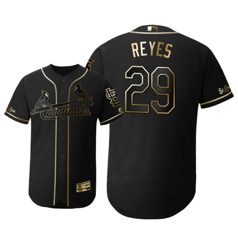 St. Louis Cardinals #29 Alex Reyes Mlb 2019 Golden Brandedition Black Jersey Gift For Cardinals Fans