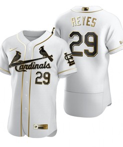 St. Louis Cardinals #29 Alex Reyes Mlb Golden Brandedition White Jersey Gift For Cardinals Fans