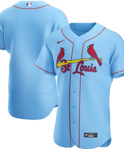 St Louis Cardinals Alternate Authentic Team Jersey Light Blue Mlb