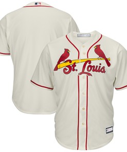 St. Louis Cardinals Big & Tall Replica Team Jersey - Cream Mlb