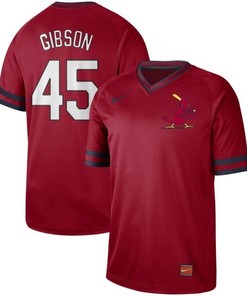 St Louis Cardinals Bob Gibson #45 2020 Mlb Red Womens Jersey