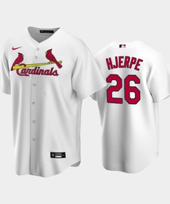 St. Louis Cardinals Cooper Hjerpe 26 2022-23 Draft White Home Jersey