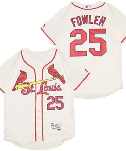 St Louis Cardinals Dexter Fowler #25 2020 Mlb White Jersey