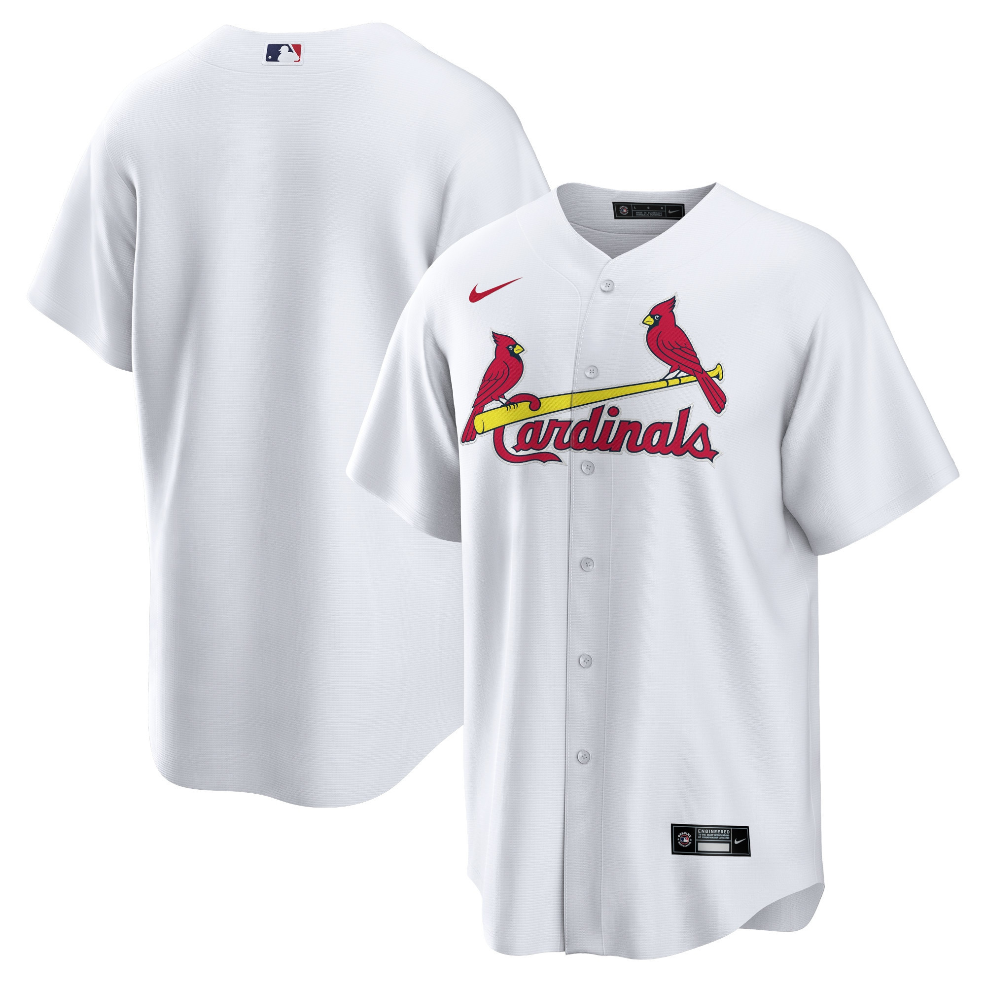 St. Louis Cardinals Home Blank Replica Jersey - White Mlb