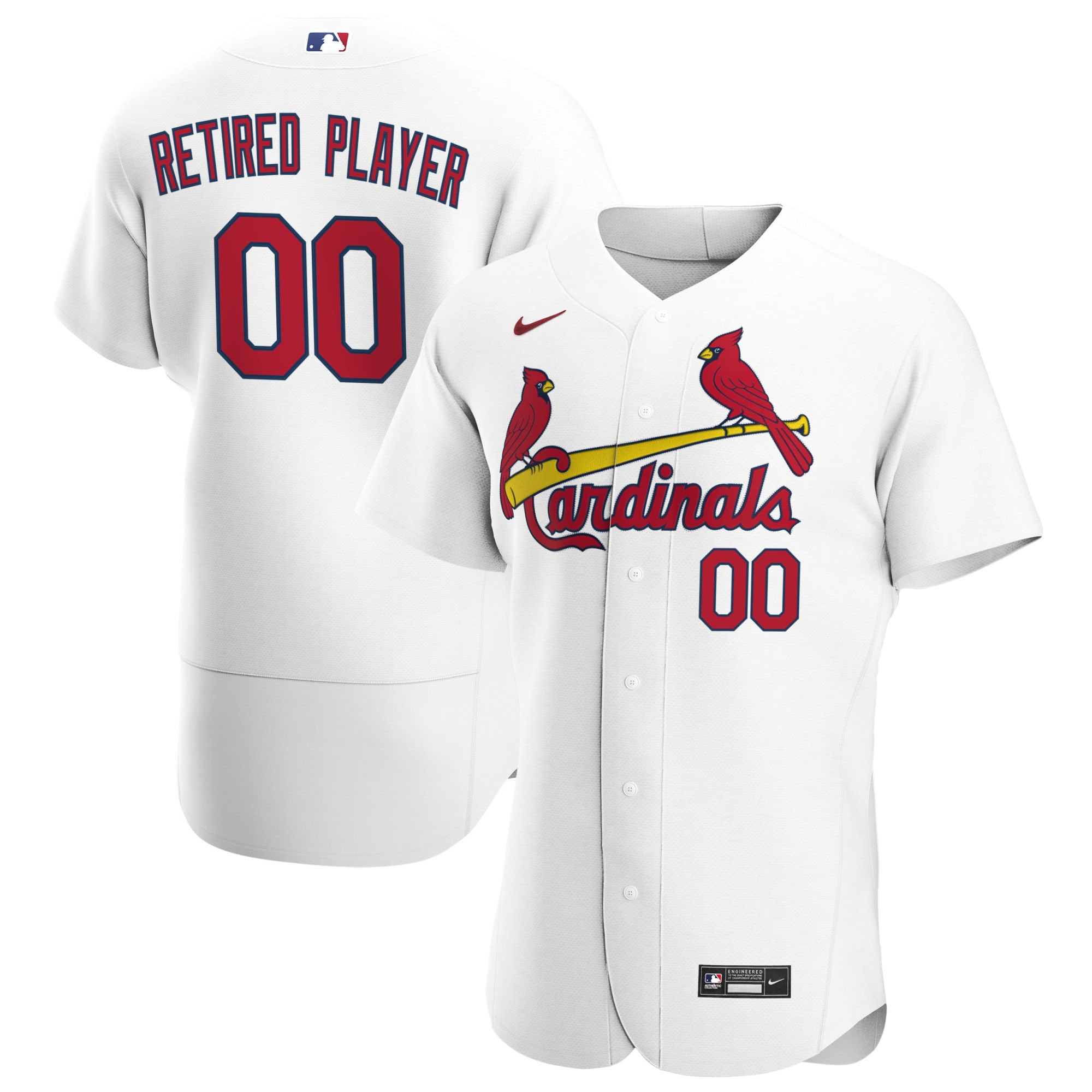St. Louis Cardinals Home Pick-a-player Retired Roster Authentic Jersey - White Custom Jerseys Mlb