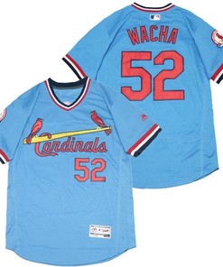 St Louis Cardinals Michael Wacha #52 2020 Mlb Blue Jersey
