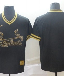 St Louis Cardinals Mlb Gold Brandedition Black Personalized Jersey