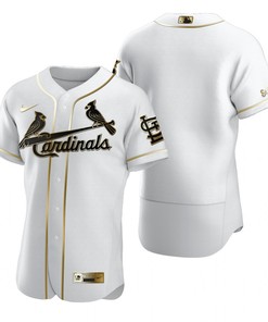St. Louis Cardinals Mlb Golden Brandedition White Jersey Gift For Cardinals Fans