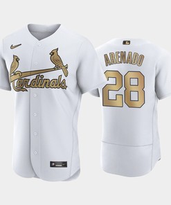 St. Louis Cardinals Nolan Arenado 28 2022-23 All-Star Game White Jersey