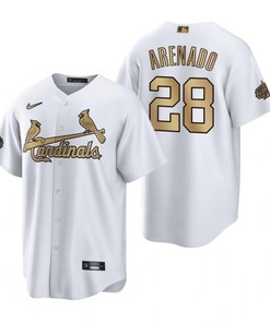 St. Louis Cardinals Nolan Arenado White 2022-23 All-Star Game Jersey