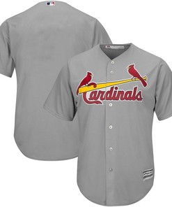 St. Louis Cardinals Official Cool Base Jersey - Gray