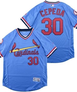 St Louis Cardinals Orlando Cepeda #30 2020 Mlb Blue Jersey