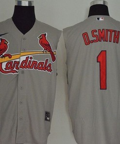 St Louis Cardinals Ozzie Smith #1 2020 Mlb Grey Jersey