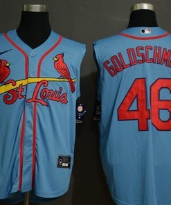 St Louis Cardinals Paul Goldschmidt #46 2020 Mlb Blue Jersey