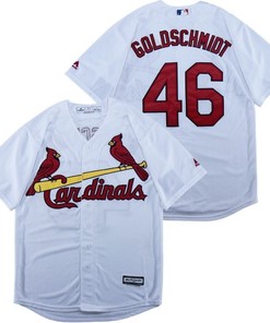 St Louis Cardinals Paul Goldschmidt #46 2020 Mlb White Jersey