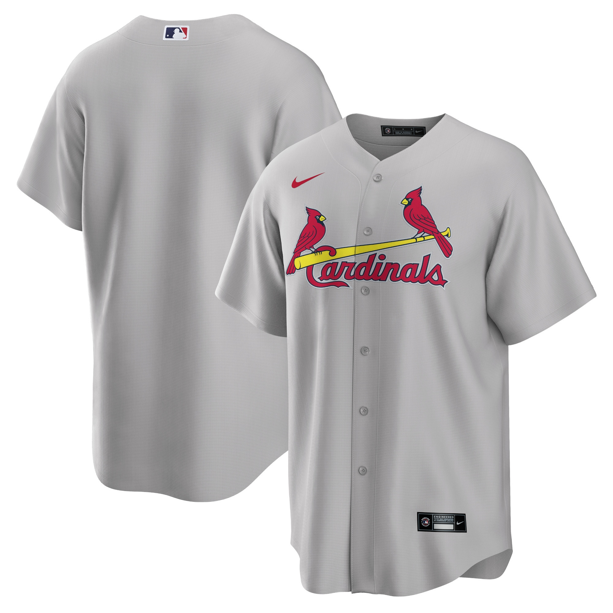 St. Louis Cardinals Road Replica Team Jersey - Gray Mlb