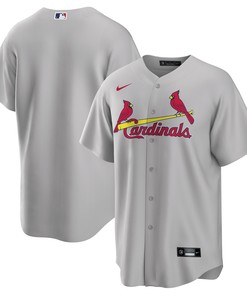 St Louis Cardinals Road Replica Team Jersey Gray Mlb