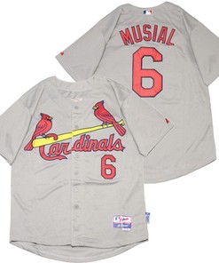 St Louis Cardinals Stan Musial #6 2020 Mlb Silver Jersey