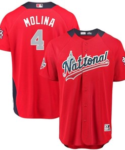 St Louis Cardinals Yadier Molina #4 Red Mlb Allstar Jersey