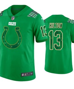 St. Patricks Day Indianapolis Colts #13 T.y. Hilton Jersey Kelly Green - Men