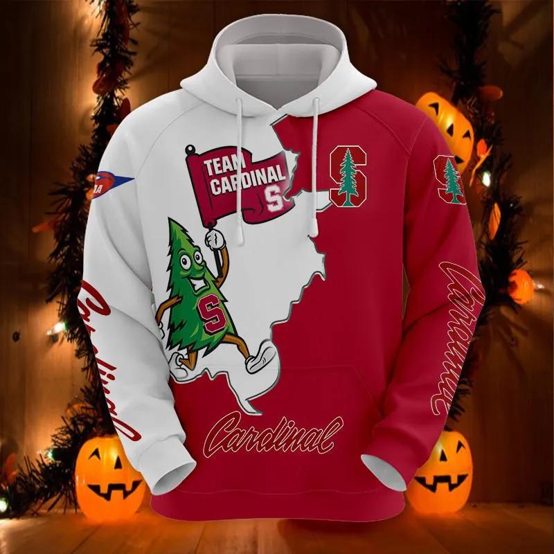 Stanford Cardinal Mascot 3D Hoodie NCAA Football Gifts