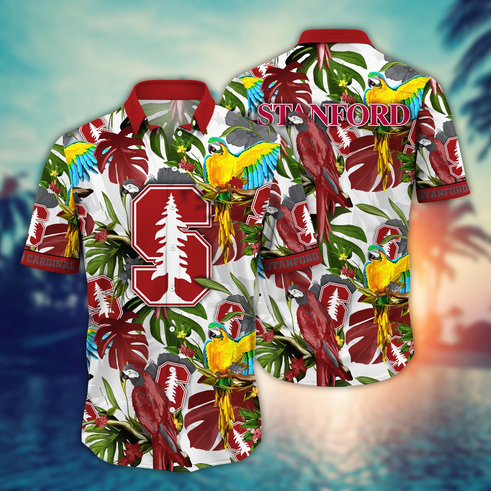 Stanford Cardinal NCAA Flower Hawaii Shirt For Fans Ver 1