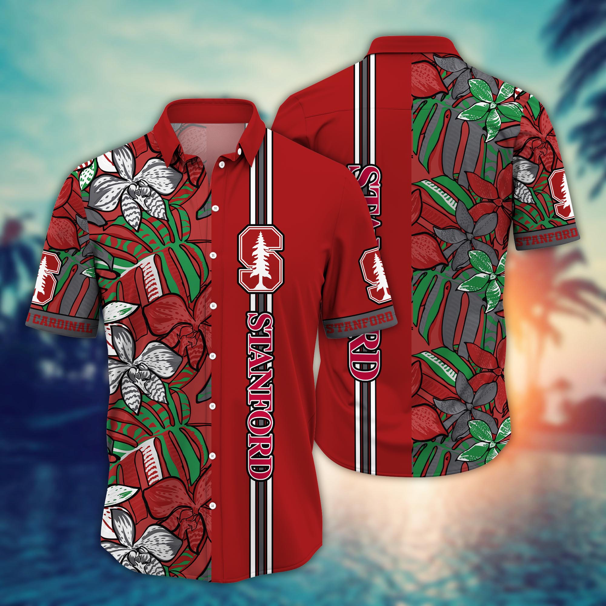 Stanford Cardinal NCAA Flower Hawaii Shirt For Fans Ver 14