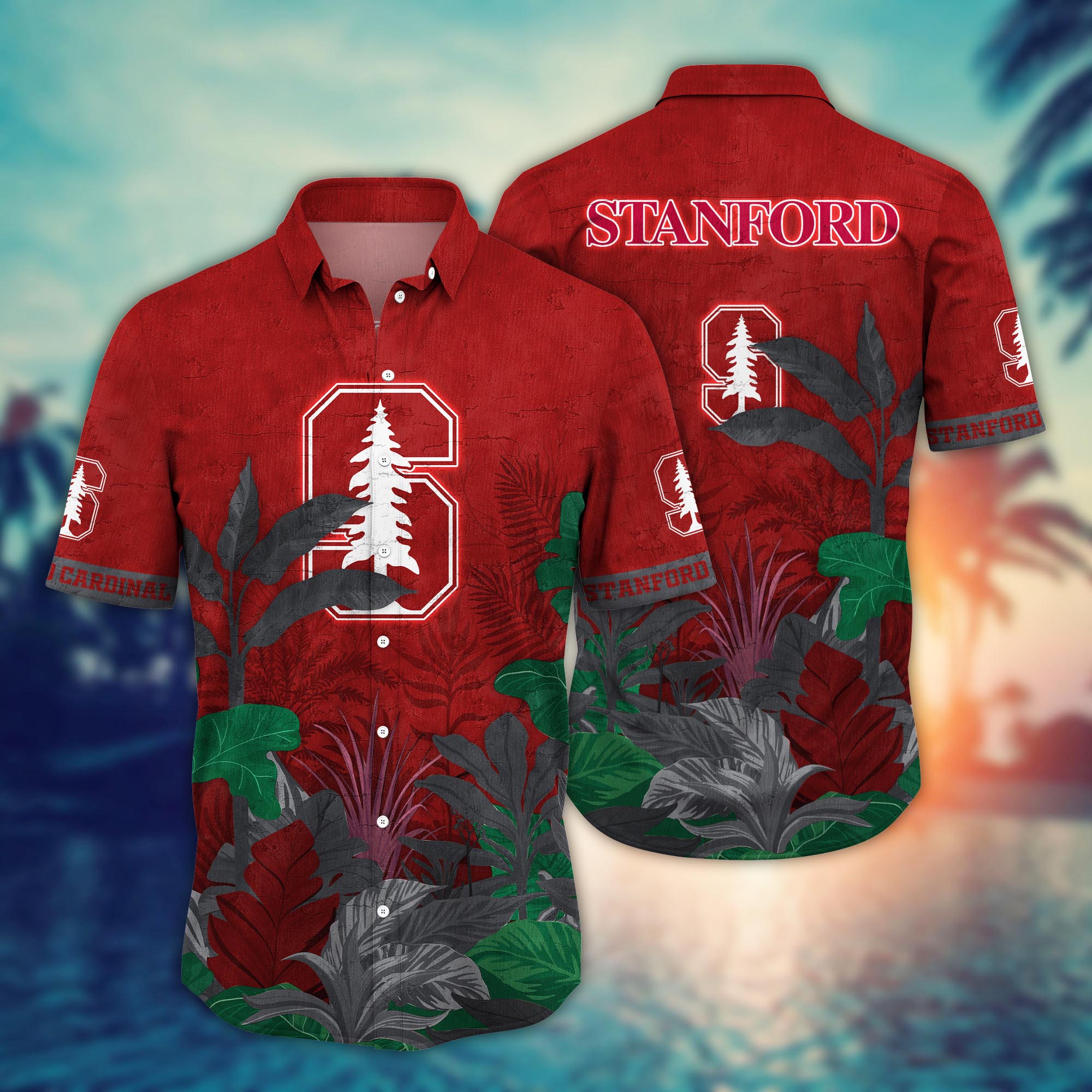 Stanford Cardinal NCAA Flower Hawaii Shirt For Fans Ver 28