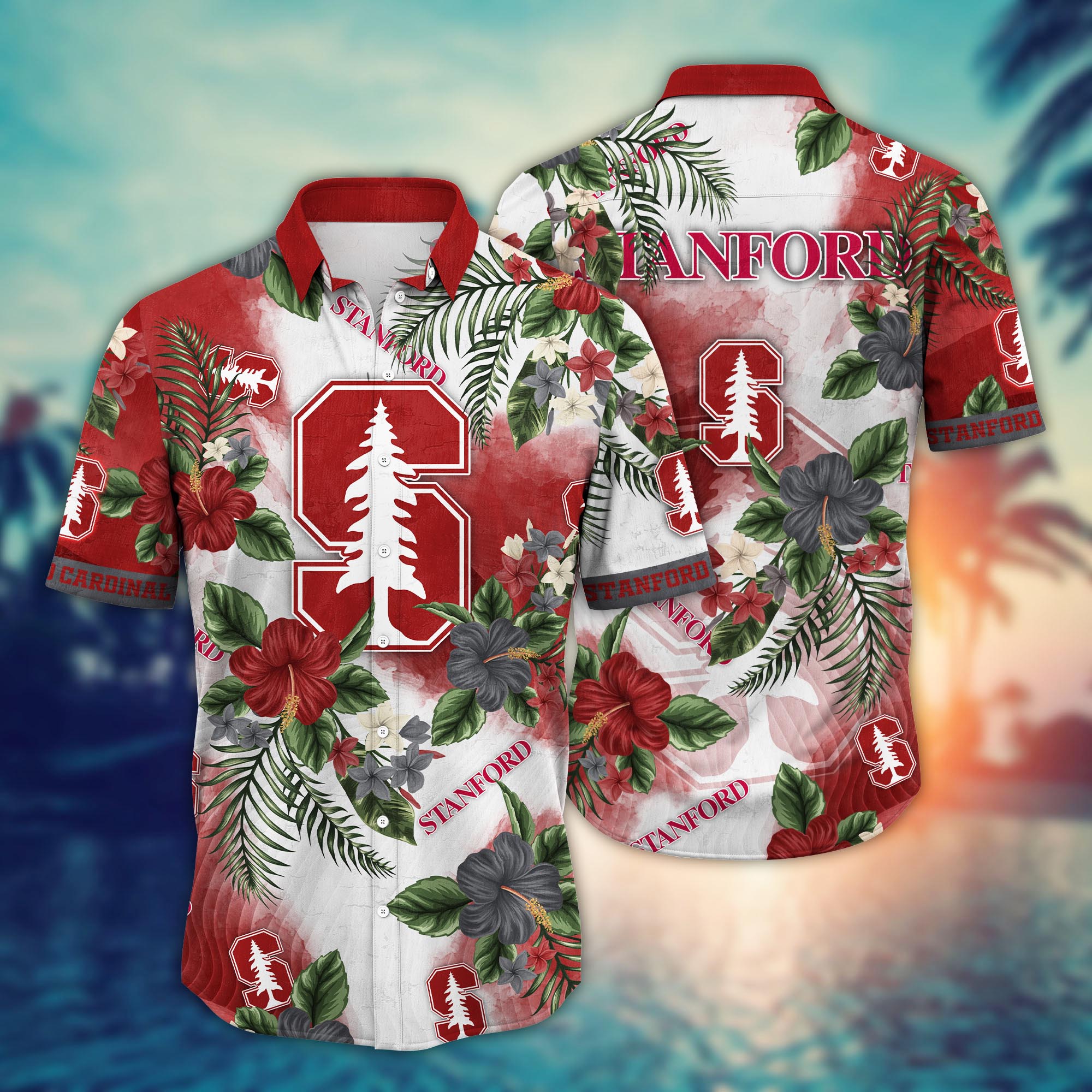 Stanford Cardinal NCAA Flower Hawaii Shirt For Fans Ver 31