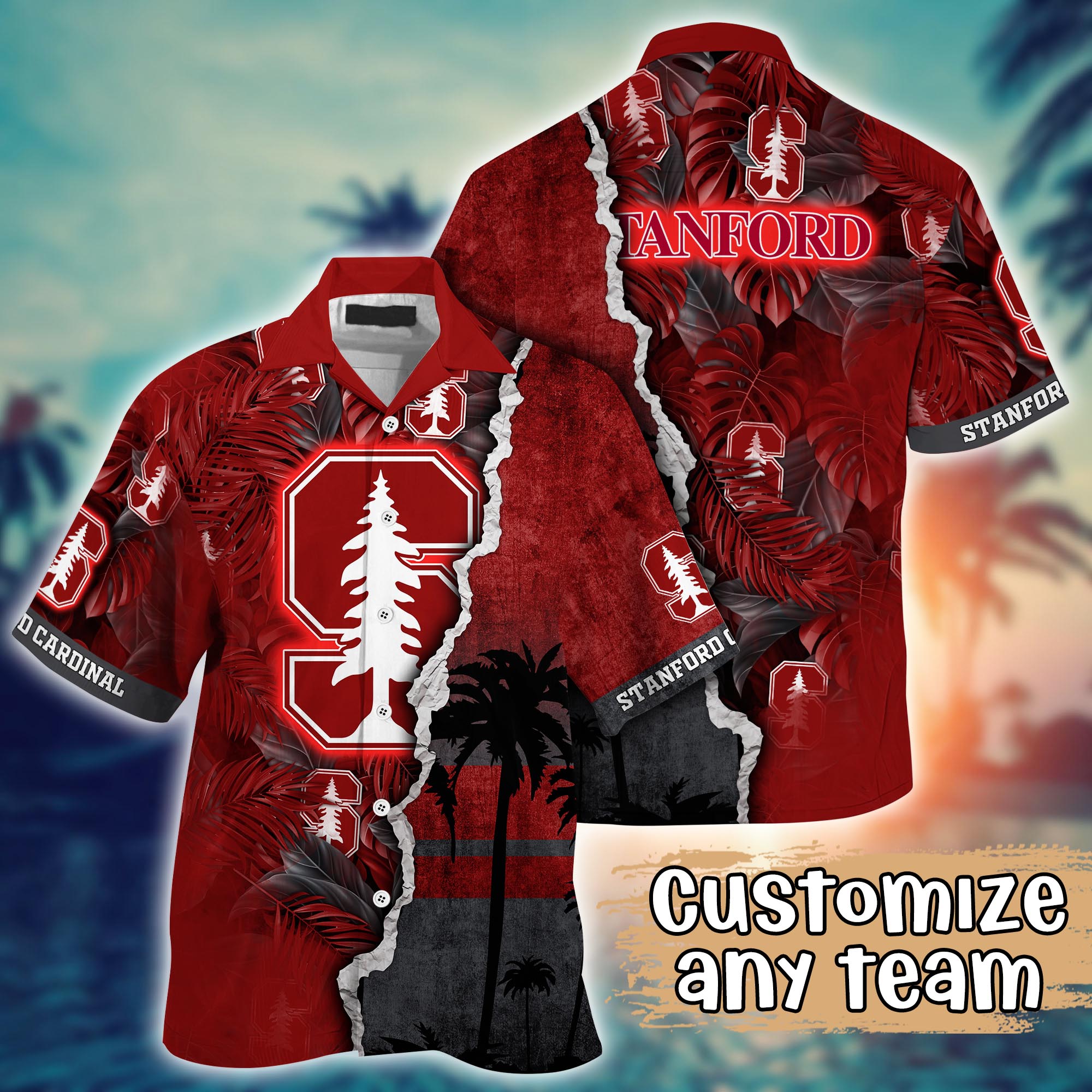 Stanford Cardinal NCAA Flower Hawaii Shirt For Fans Ver 34