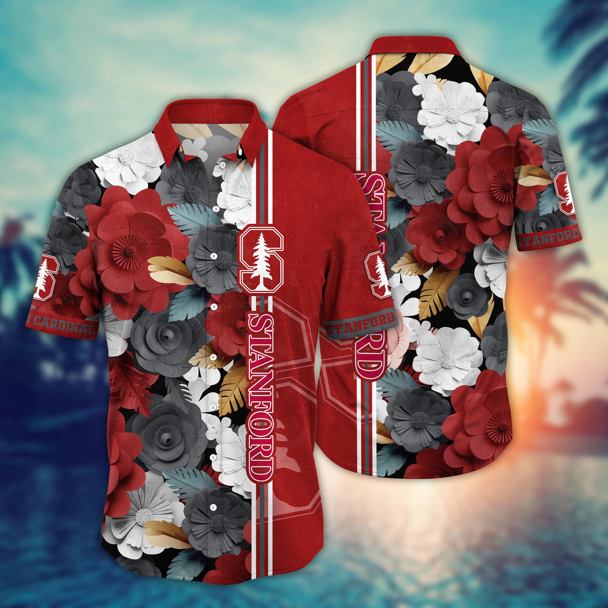 Stanford Cardinal NCAA Flower Hawaii Shirt For Fans Ver 36