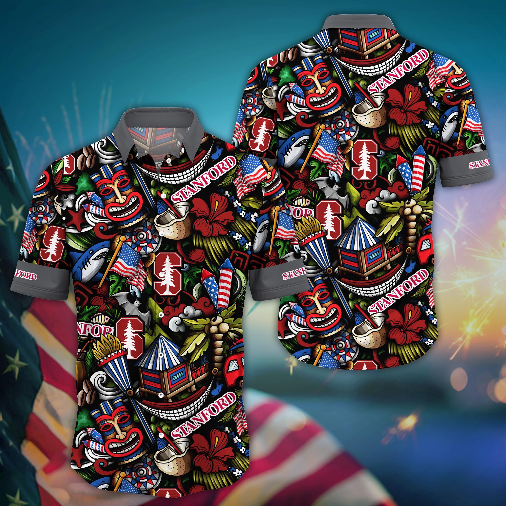 Stanford Cardinal NCAA Flower Hawaii Shirt For Fans Ver 4